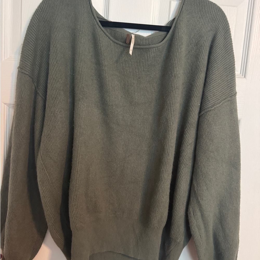 FreePeople Women's Olive Green Sweater